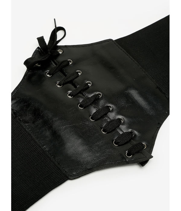 YouBella Jewellery Celebrity Inspired Adjustable Kamarband Waist Belt for Women/Girls (YB_Belt_9) (Black)